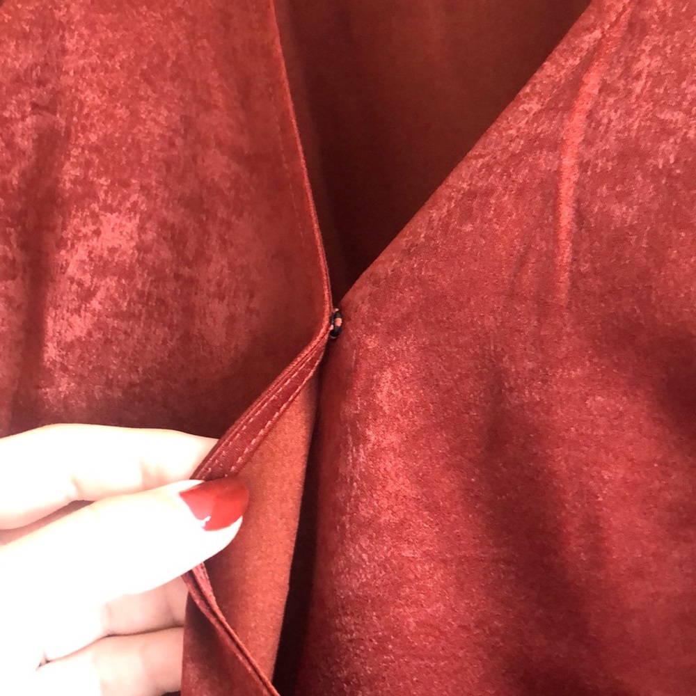 Incredibly Soft, Brand New Rust Colored Blouse - image 3